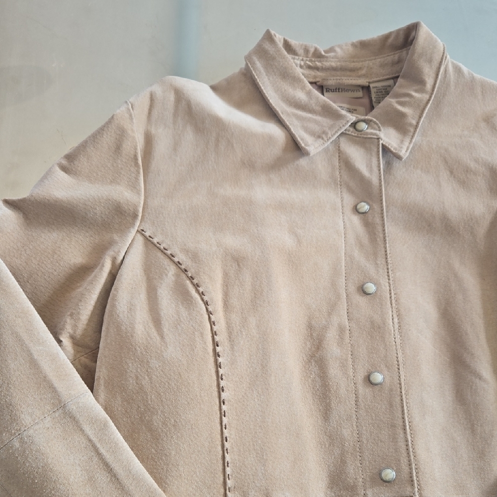 Ruff Hewn Women's Beige Utility Jacket - Picture 5 of 15